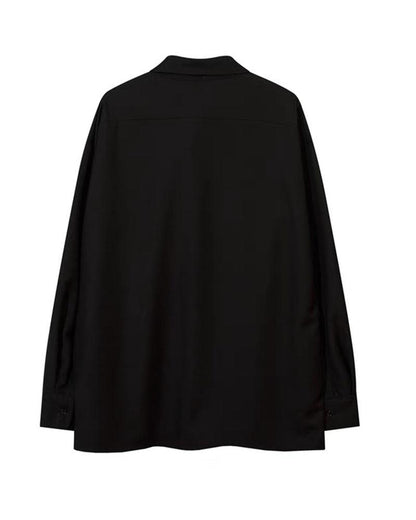 After Fashion Chain Tie Long Sleeve Shirt - Techwear Official