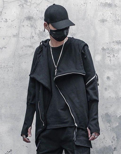 Hooded Jacket,hooded jacket men,jacket,Techwear jacket,Futuristic jacket,techwear jacket, tech jacket,cyberpunk jacket, cyberpunk techwear jacket, cyberpunk aesthetic outfits,cyberpunk clothes,cyber fashion,cyberpunk aesthetic,cyberpunk fashion,cyberpunk samurai jacket, samurai jacket cyberpunk,ninja costume,ninja halloween costume,samurai jacket