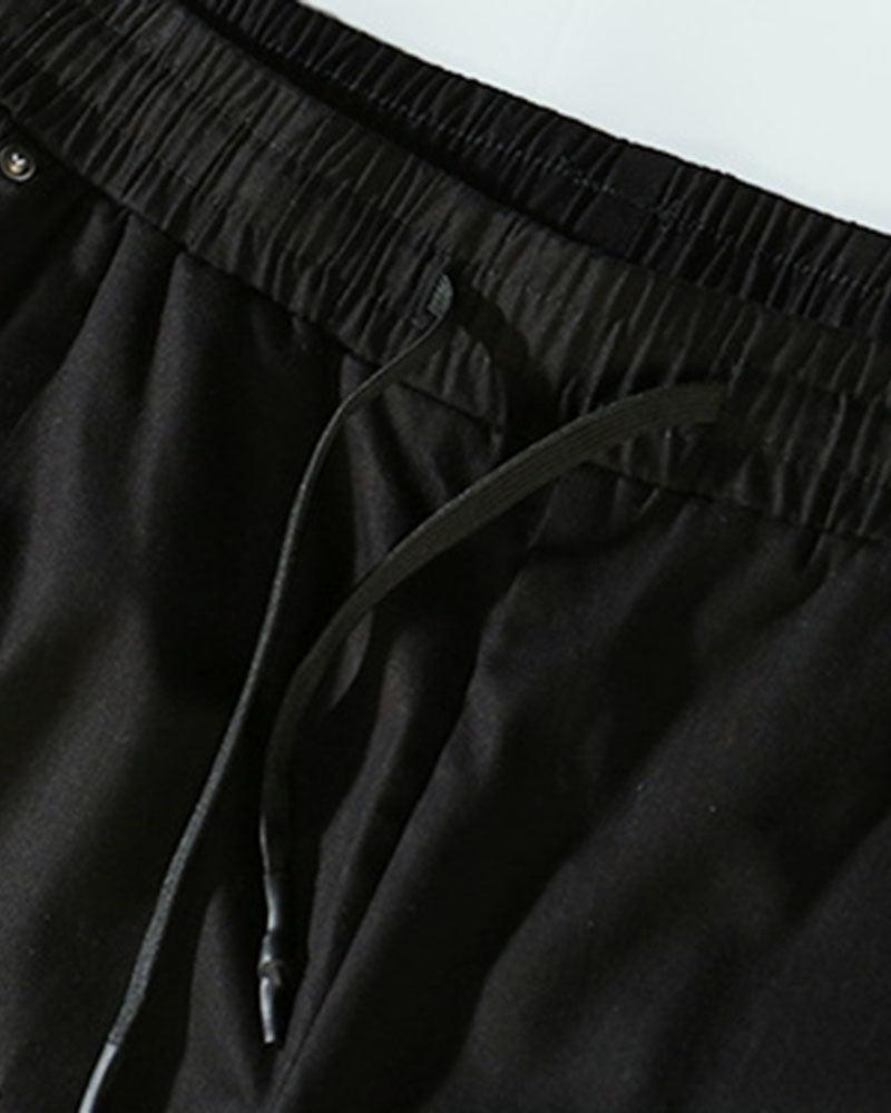 Black Jogger Cargo Pants