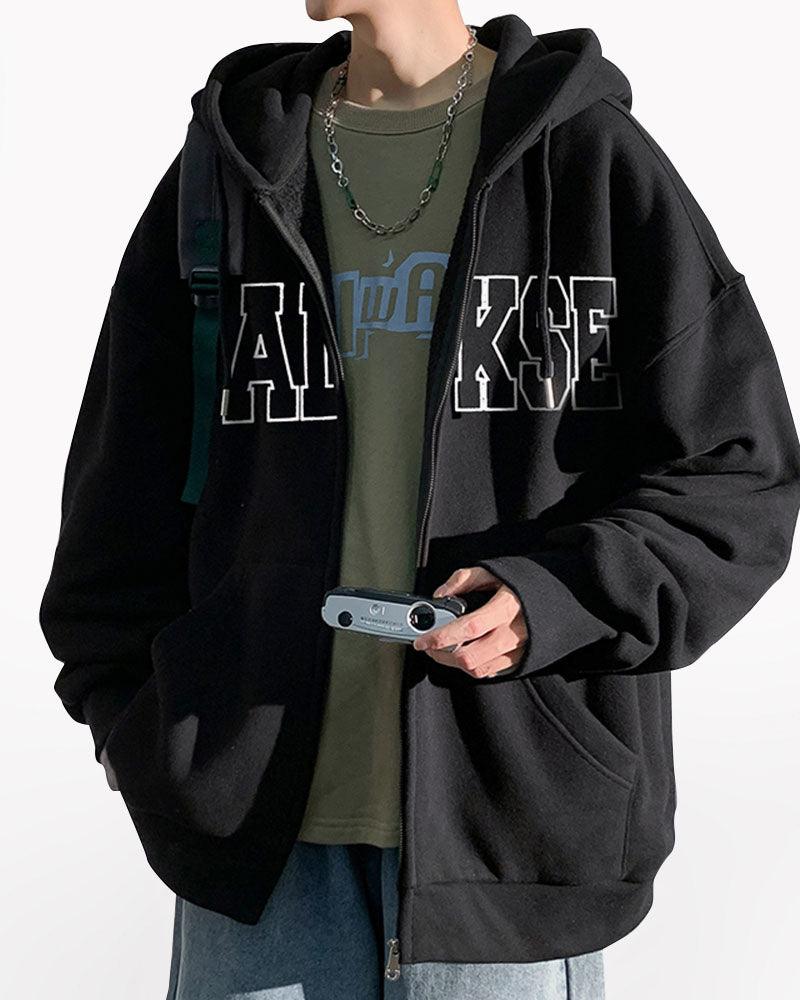 All Warm Urban Thick Zip Hoodie