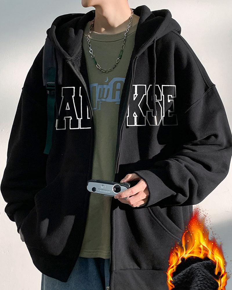 All Warm Urban Thick Zip Hoodie - Techwear Official