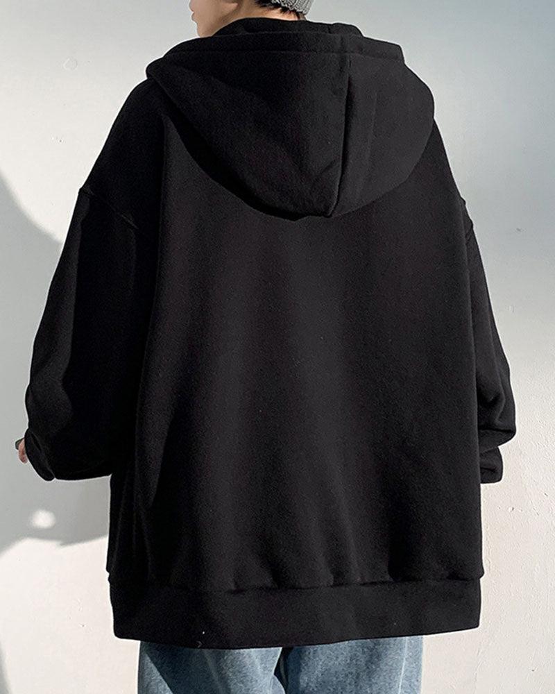 All Warm Urban Thick Zip Hoodie - Techwear Official