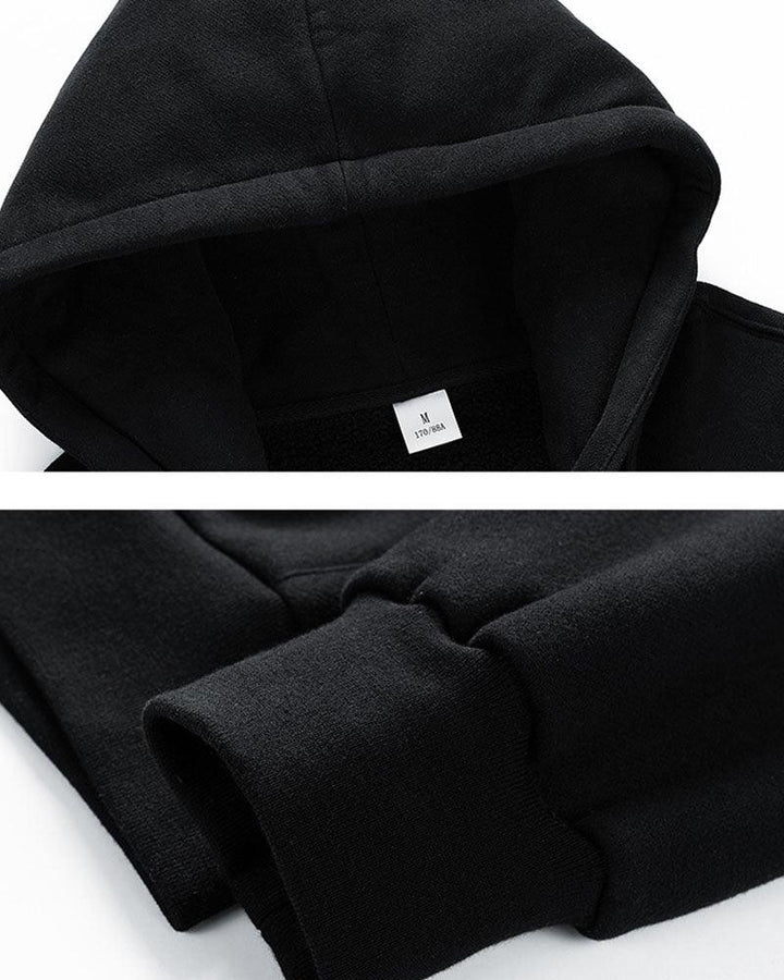 All Warm Urban Thick Zip Hoodie - Techwear Official