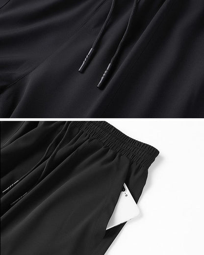 Summer Party Ice Silk Jogger Pants - Techwear Official
