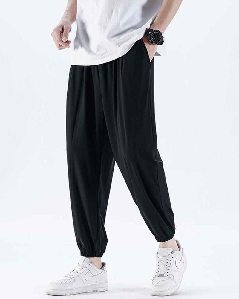 Summer Party Ice Silk Jogger Pants - Techwear Official