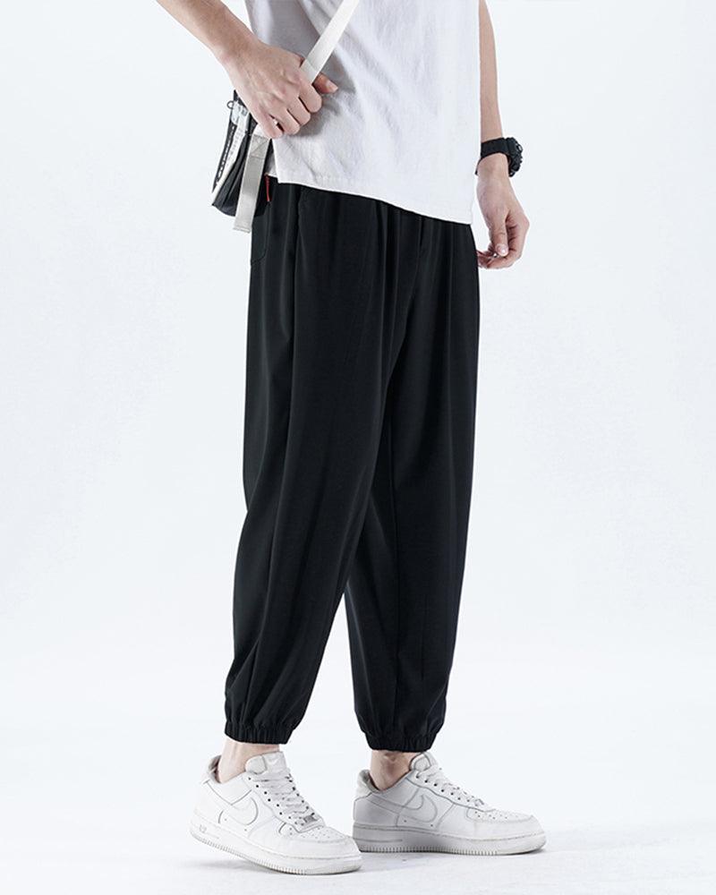Summer Party Ice Silk Jogger Pants - Techwear Official