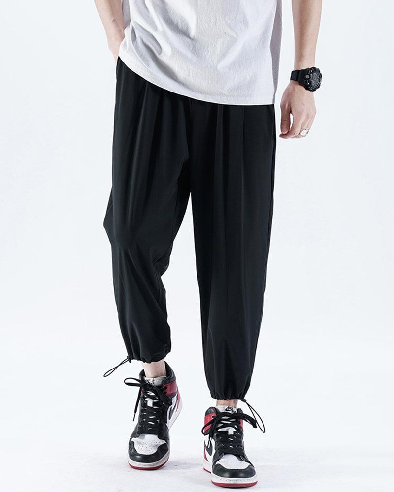 Summer Party Ice Silk Jogger Pants - Techwear Official