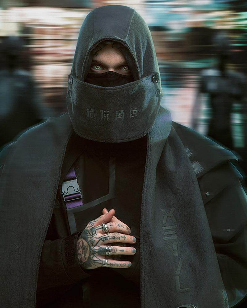 XIPHEVIL Cyberpunk Assassin Ninja Scarf And Mask – Techwear Official
