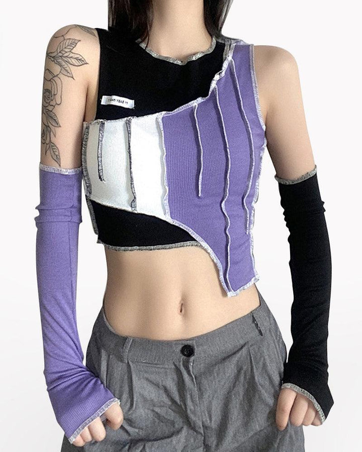 Back To The Future Patchwork Top - Techwear Official