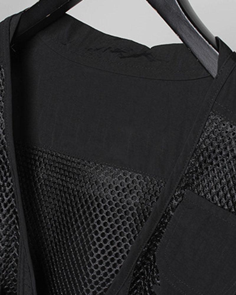 Beat It Multi-pocket Fishnet Vest - Techwear Official