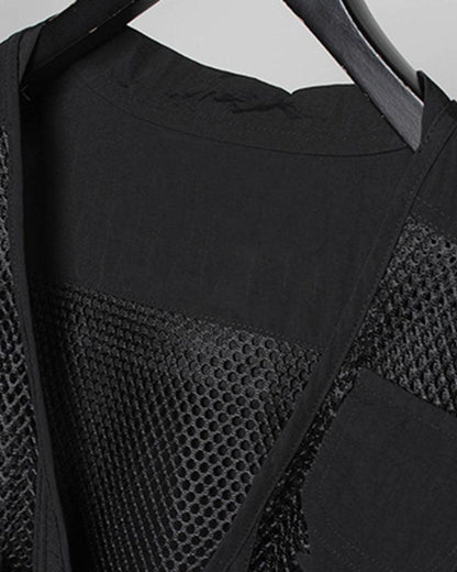 Beat It Multi-pocket Fishnet Vest - Techwear Official
