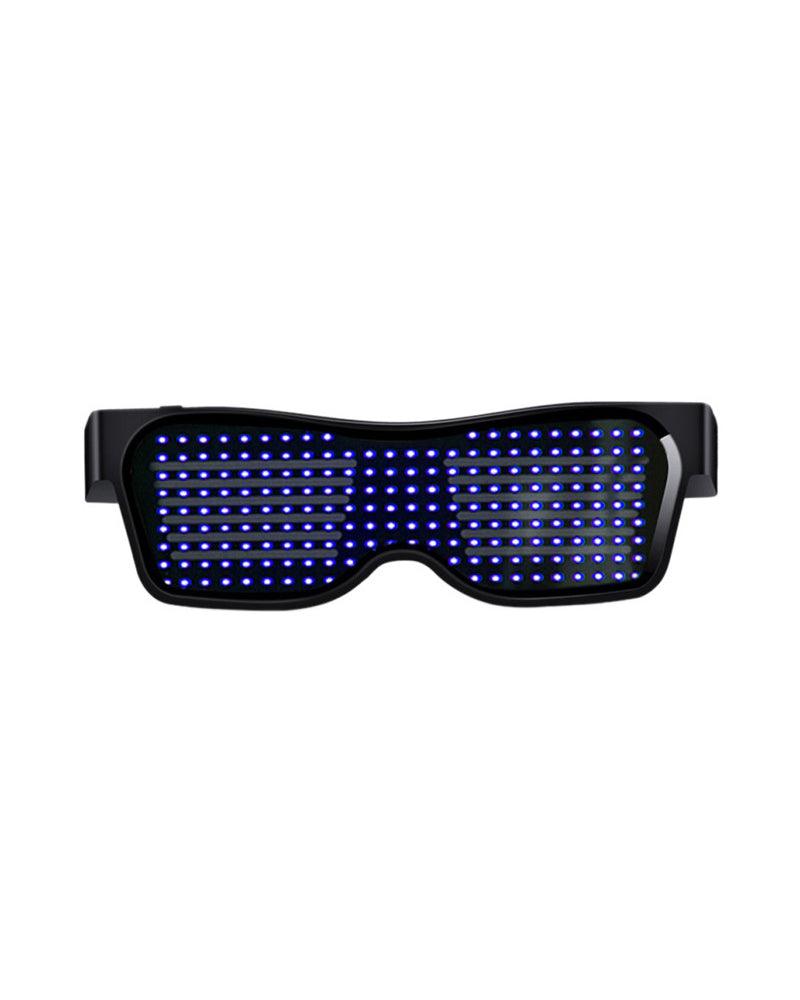 Beating Notes Cyberpunk LED Luminous Glasses ( Customizable Text And Image Available) - Techwear Official