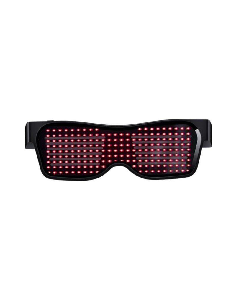 Beating Notes Cyberpunk LED Luminous Glasses ( Customizable Text And Image Available) - Techwear Official