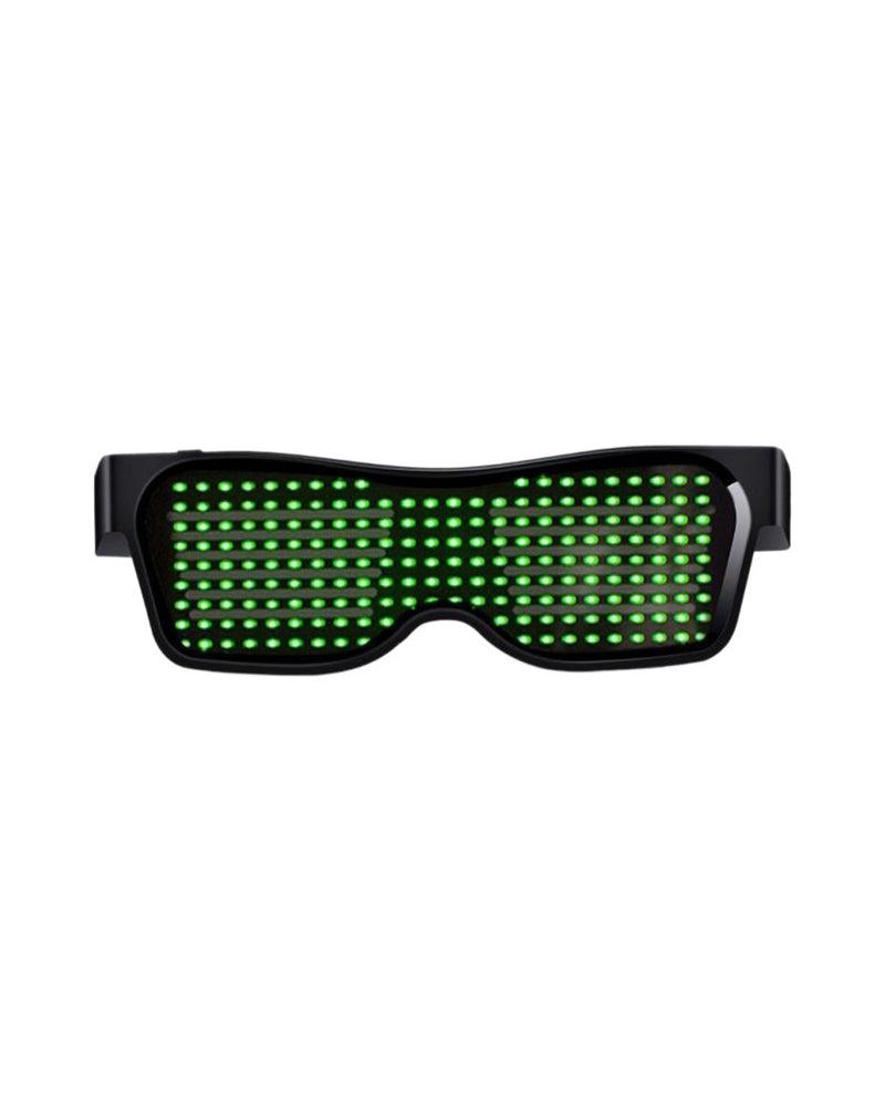 Beating Notes Cyberpunk LED Luminous Glasses ( Customizable Text And Image Available) - Techwear Official