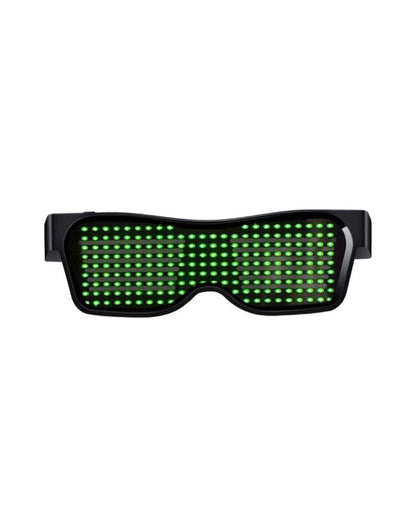 Beating Notes Cyberpunk LED Luminous Glasses ( Customizable Text And Image Available) - Techwear Official