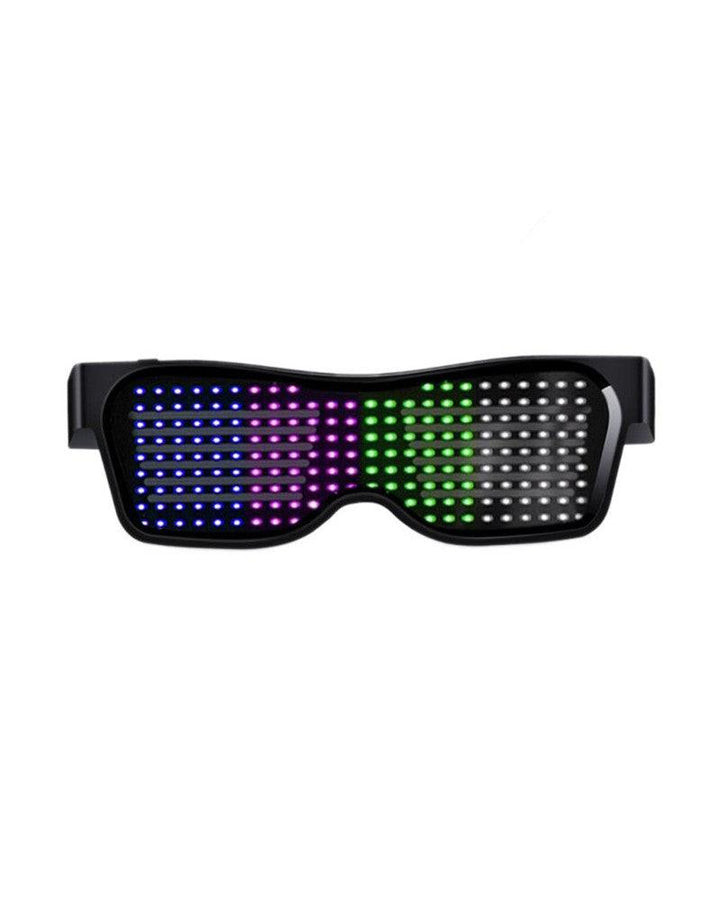 Beating Notes Cyberpunk LED Luminous Glasses ( Customizable Text And Image Available) - Techwear Official