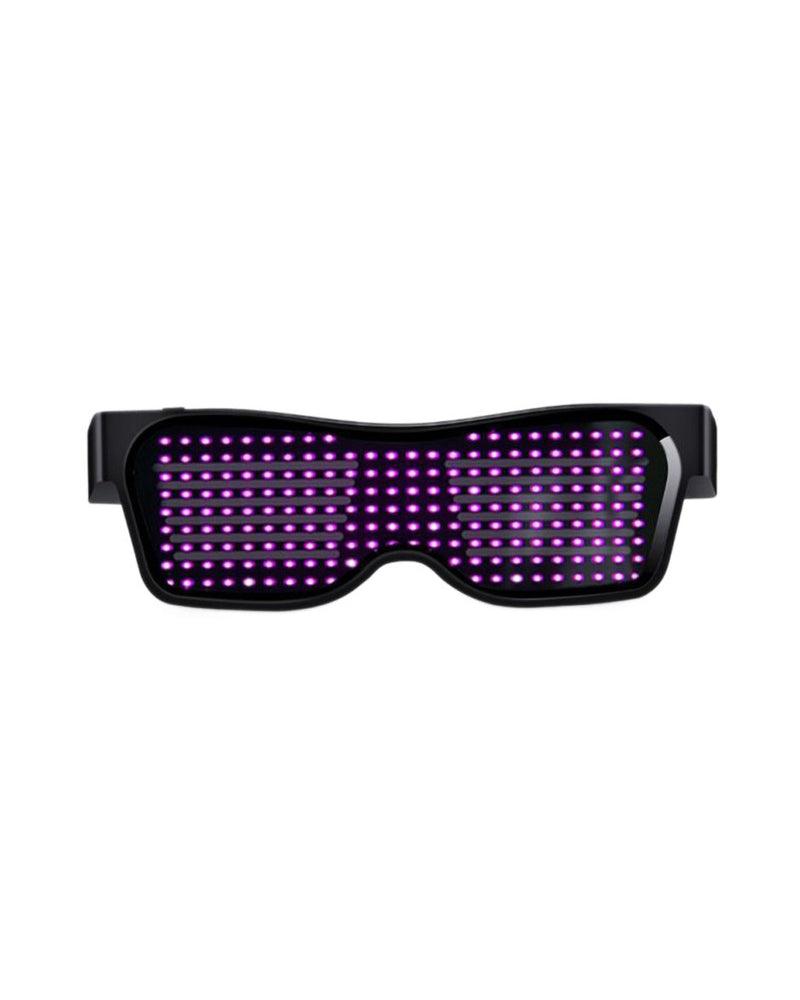 Beating Notes Cyberpunk LED Luminous Glasses ( Customizable Text And Image Available) - Techwear Official