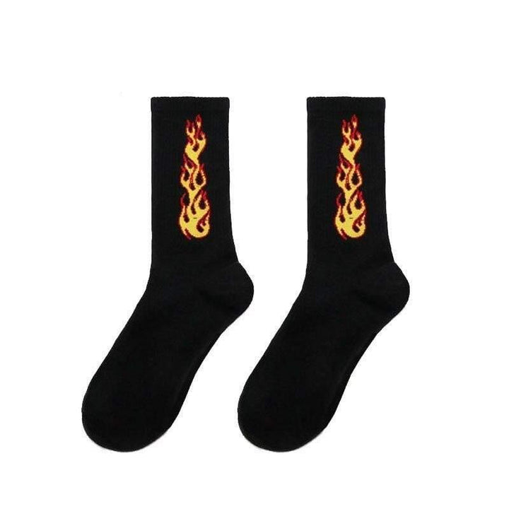 Burning On Fire Socks - Techwear Official