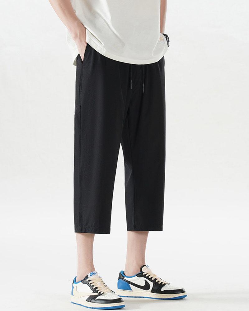 Summer Ice Fruit Ice Silk Calf-length Pants - Techwear Official