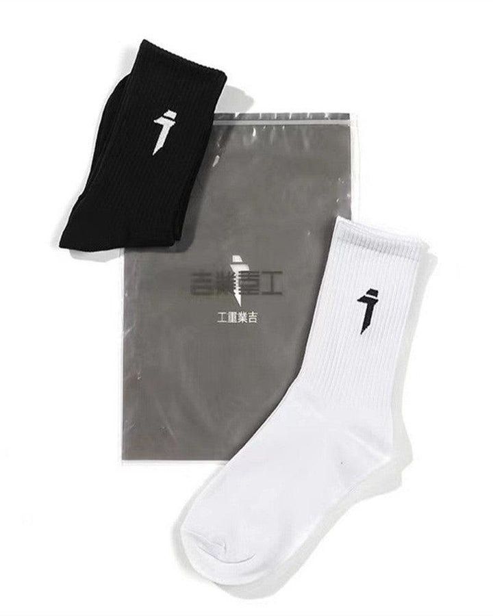 Cole Heart Chinese Characters Techwear Socks - Techwear Official