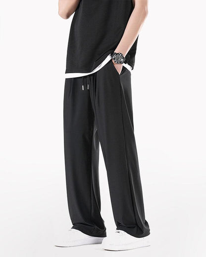 Ice Silk Pants,Summer Pants, jogger pants,techwear pants,mens streetwear outfits