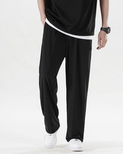 Ice Silk Pants,Summer Pants, jogger pants,techwear pants,mens streetwear outfits