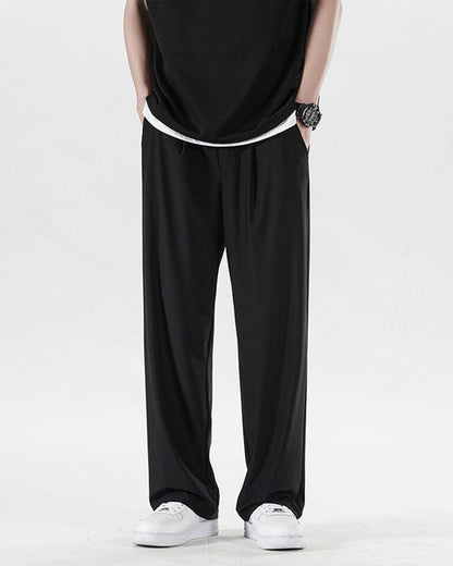 Ice Silk Pants,Summer Pants, jogger pants,techwear pants,mens streetwear outfits