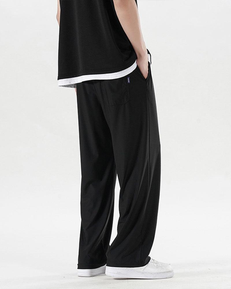 Summer Song Ice Silk Wide Leg Pants - Techwear Official