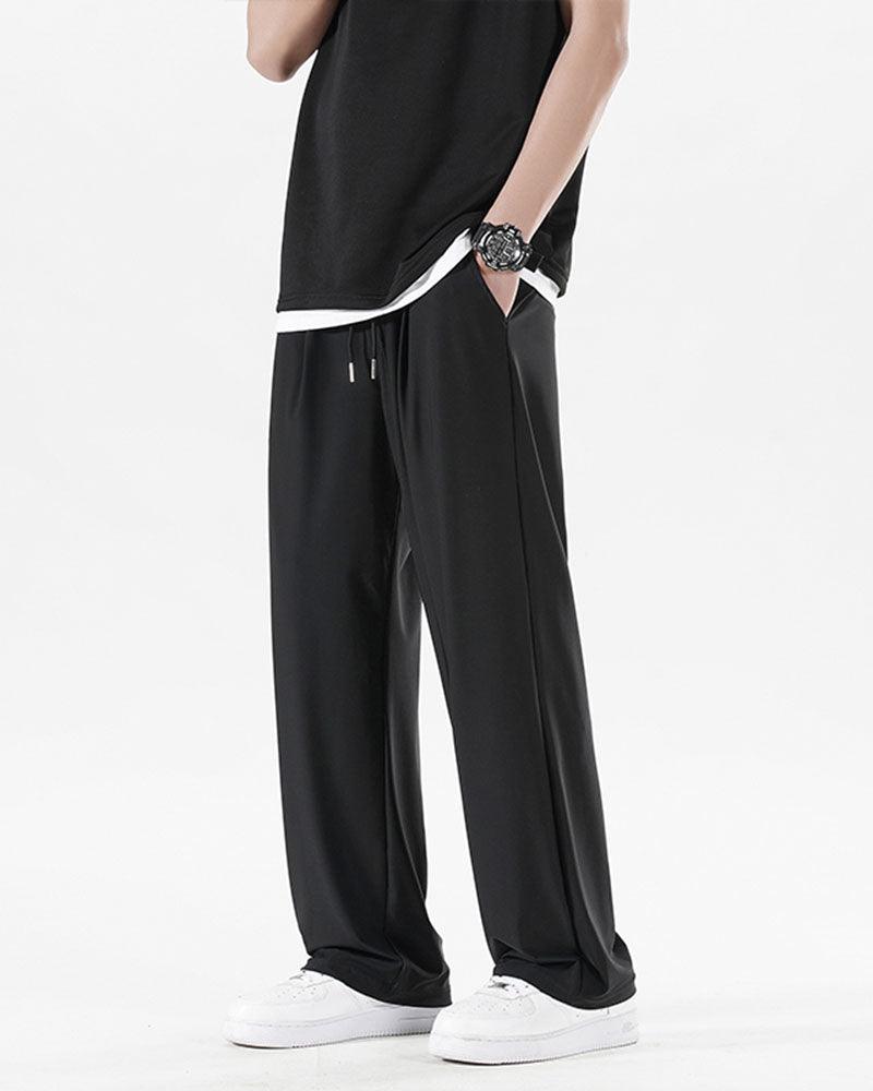 Summer Song Ice Silk Wide Leg Pants - Techwear Official