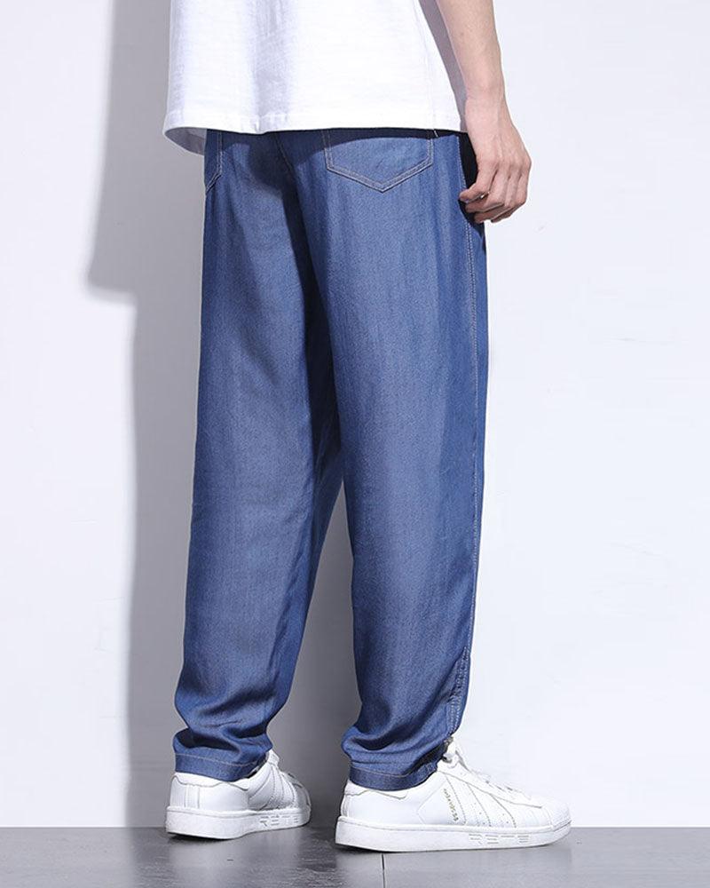 Summer Guy Ice Silk Denim Pants - Techwear Official