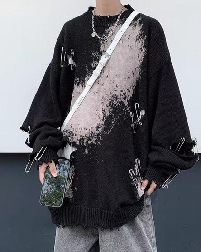 black sweater,crew neck sweater,pullover sweater,mens crewneck sweater,mens knit sweater,techwear sweater,techwear,tech wear,affordable techwear,techwear fashion,futuristic clothing,cyberpunk clothes,cyber fashion,cyberpunk aesthetic,cyberpunk 