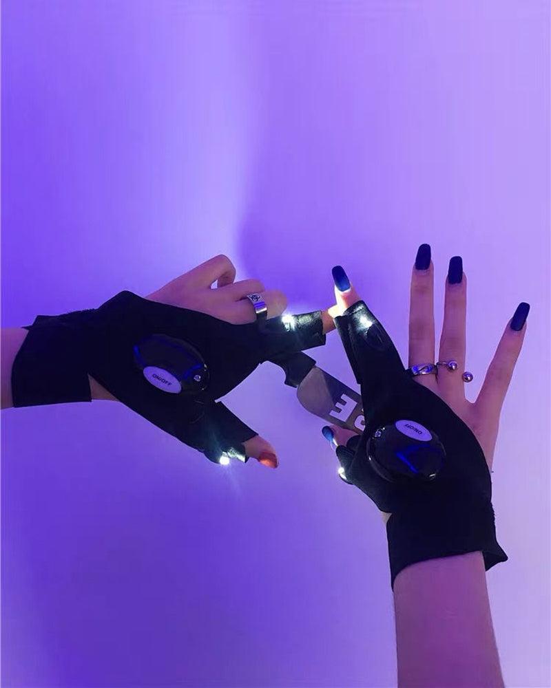 Cybergirl Glow Gloves - Techwear Official