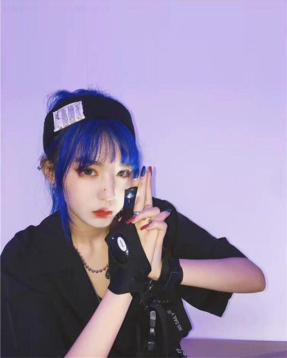 Cybergirl Glow Gloves - Techwear Official