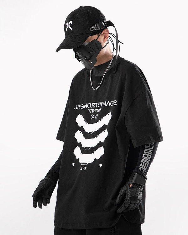 Cyberpunk Functional Cotton T-shirt - Techwear Official