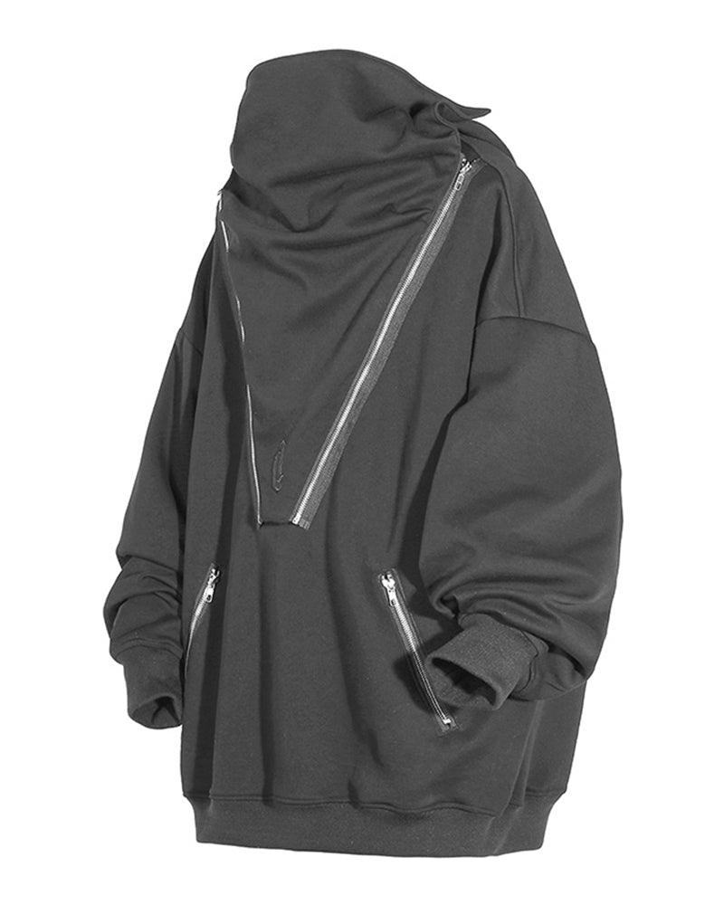 Turtleneck zip 2024 up hoodie