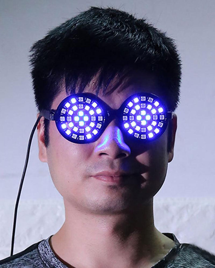 Cyberpunk Led Colorful Dimming Glasses - Techwear Official