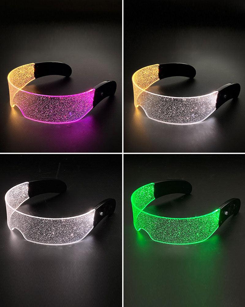 Cyberpunk Party Futuristic Rave Led Glasses – Techwear Official