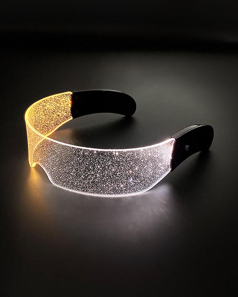 Waldspring Lunettes Lumineuses Led, 7 Couleurs Lunette Futuriste, Lunettes Lumineuses Waldspring Lunettes Lumineuses Led, 7 Couleurs Lunette Futuriste, Lunettes Lumineuses