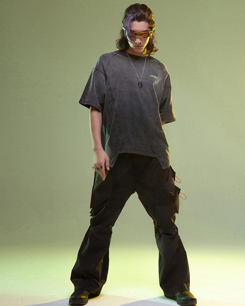 Cyberpunk Luminous Letters T-Shirt - Techwear Official