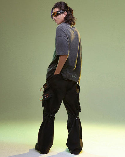 Cyberpunk Luminous Letters T-Shirt - Techwear Official