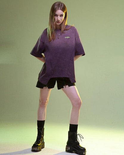 Cyberpunk Luminous Letters T-Shirt - Techwear Official