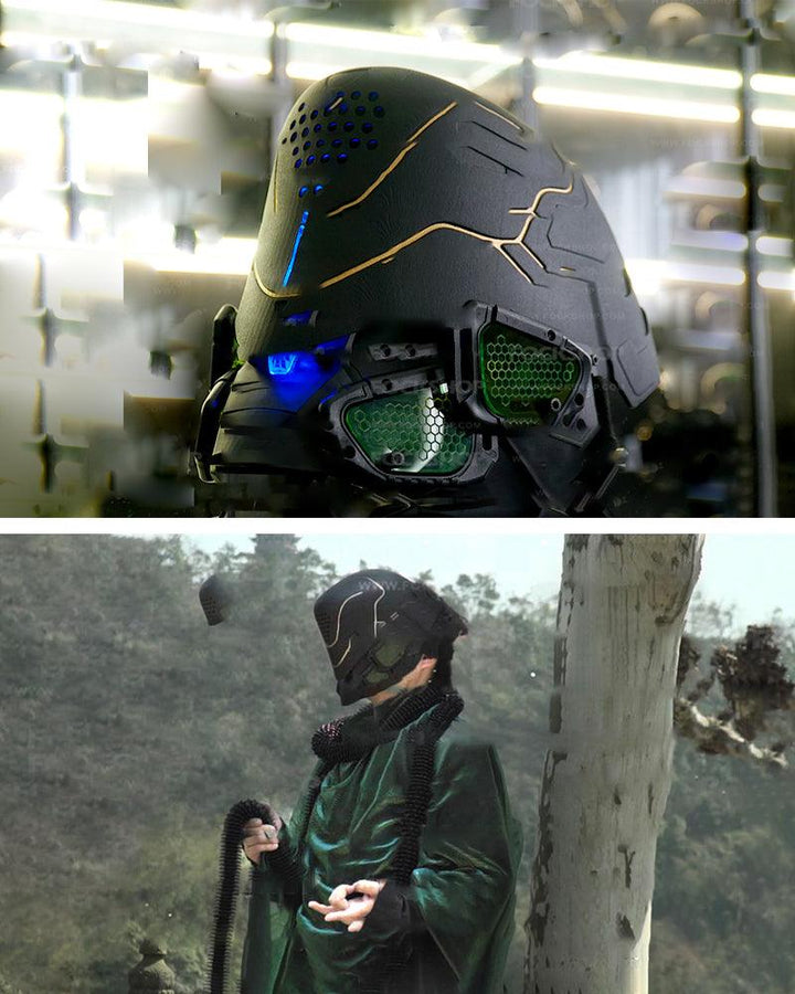 Cyberpunk Mech Ares Mask - Techwear Official