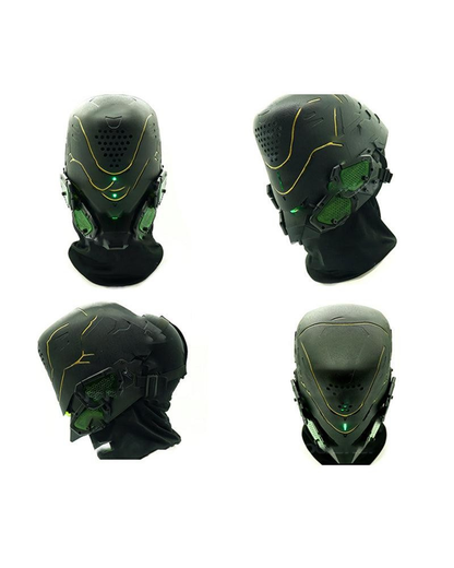 Mech Ares Futuristic Cyberpunk Helmet