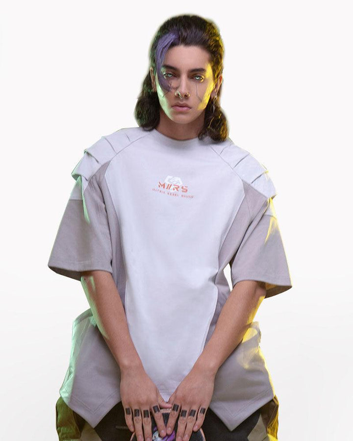 Cyberpunk Mech Patch T-Shirt - Techwear Official