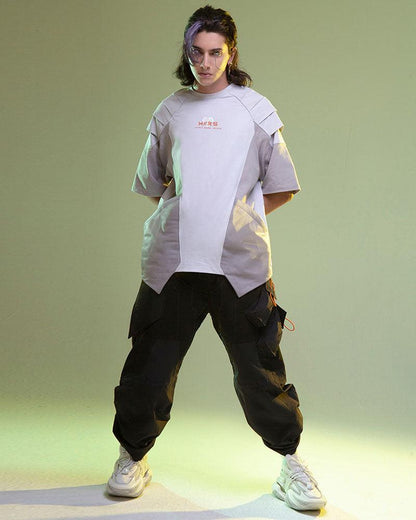 Cyberpunk Mech Patch T-Shirt - Techwear Official