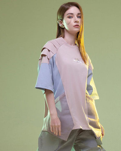 Cyberpunk Mech Patch T-Shirt - Techwear Official