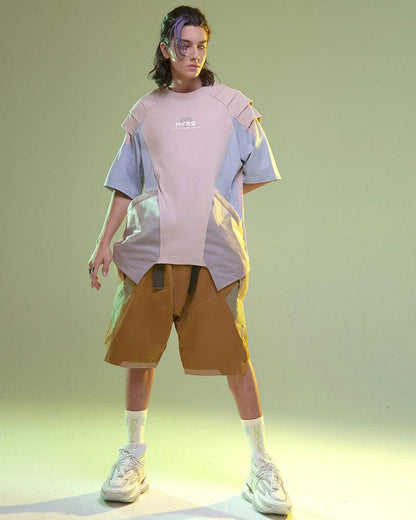 Cyberpunk Mech Patch T-Shirt - Techwear Official