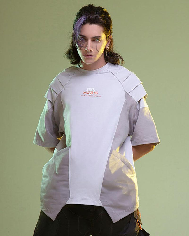 Cyberpunk Mech Patch T-Shirt - Techwear Official