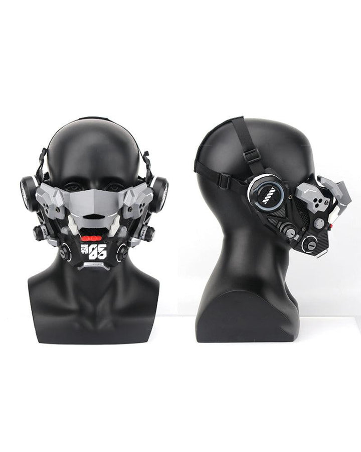 Cyberpunk Mesh Half Face Mask - Techwear Official