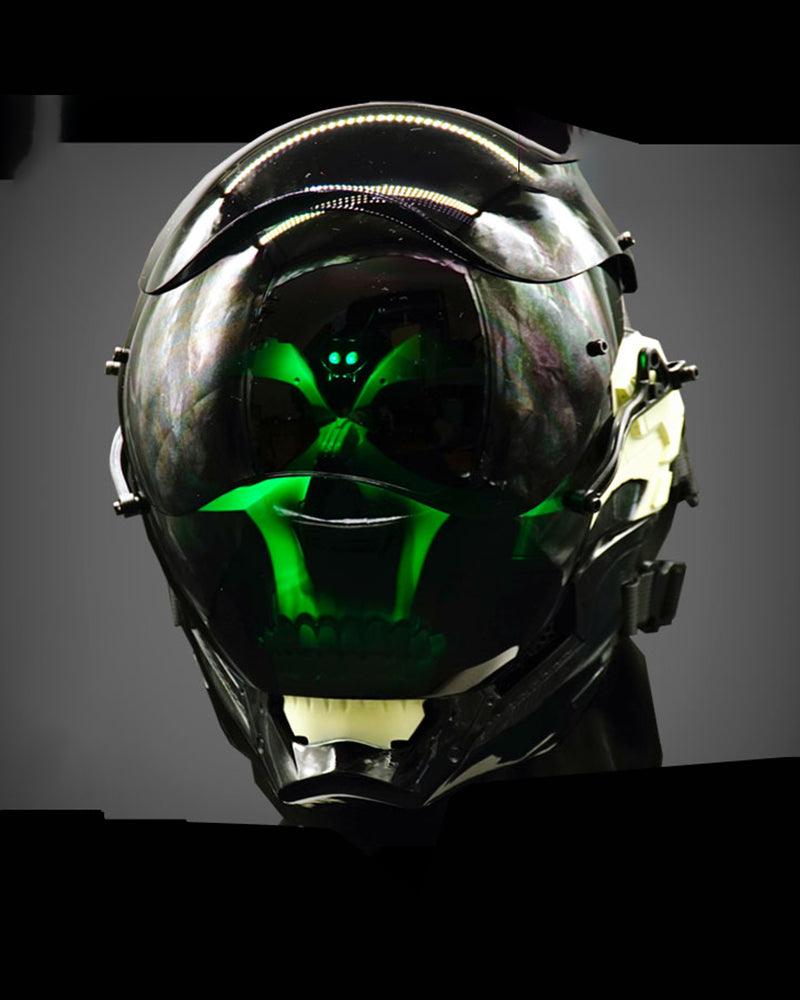 Cyberpunk Punisher Glowing Mask - Techwear Official